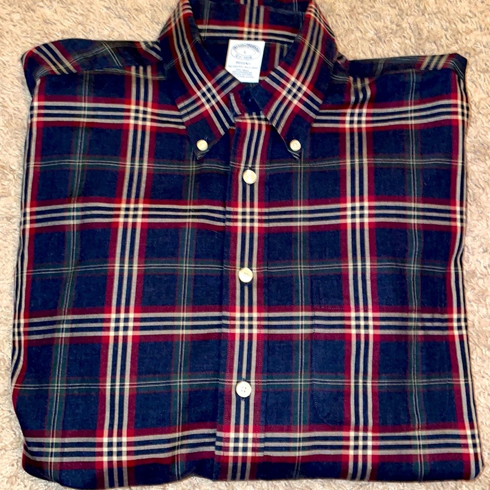 Brooks Brothers long sleeve button down shirt mens size Large
